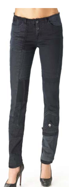 Resurrection Custom Cut Skinny in Oil Black