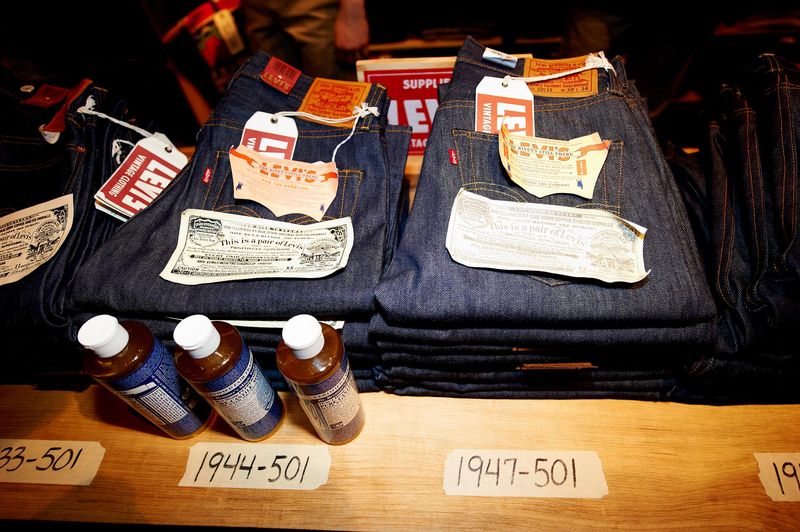 Levi's Vintage Clothing 501s at the Levi's Concept Boutique at Newbury Street, Boston, MA-photo by PhillipAngert