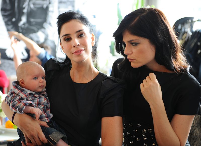 Sarah silverman Selma Blair and Baby Arthur Sarah silverman Selma Blair and Baby Arthur