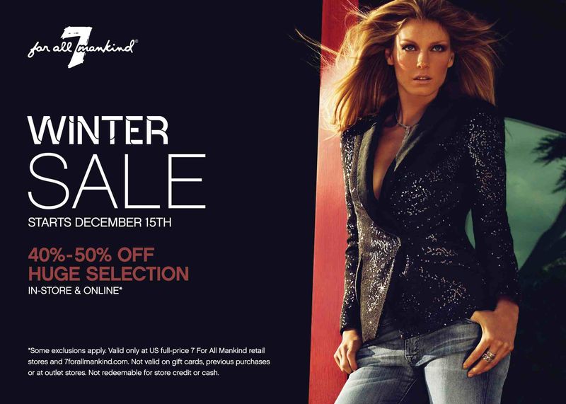 7 For All Mankind Winter Sale