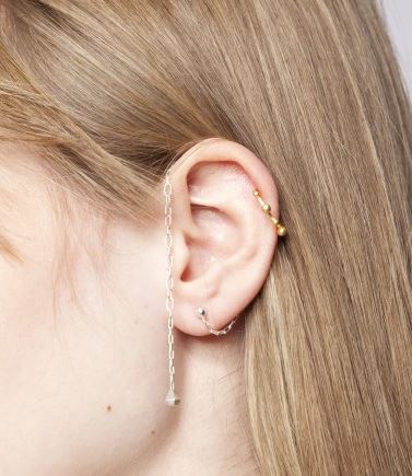 The diamond chin earring