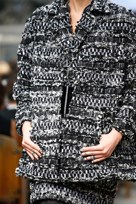 Chanel fall 2013 runway paris nail ring bling