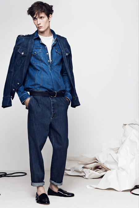 Balmain denim men jeans runway