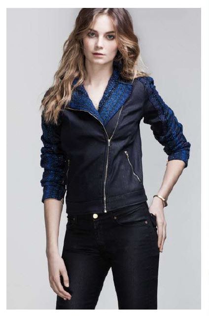 Malhia Kent, 7 For All Mankind, Seven Jeans, denim jackets for women, moto jackets