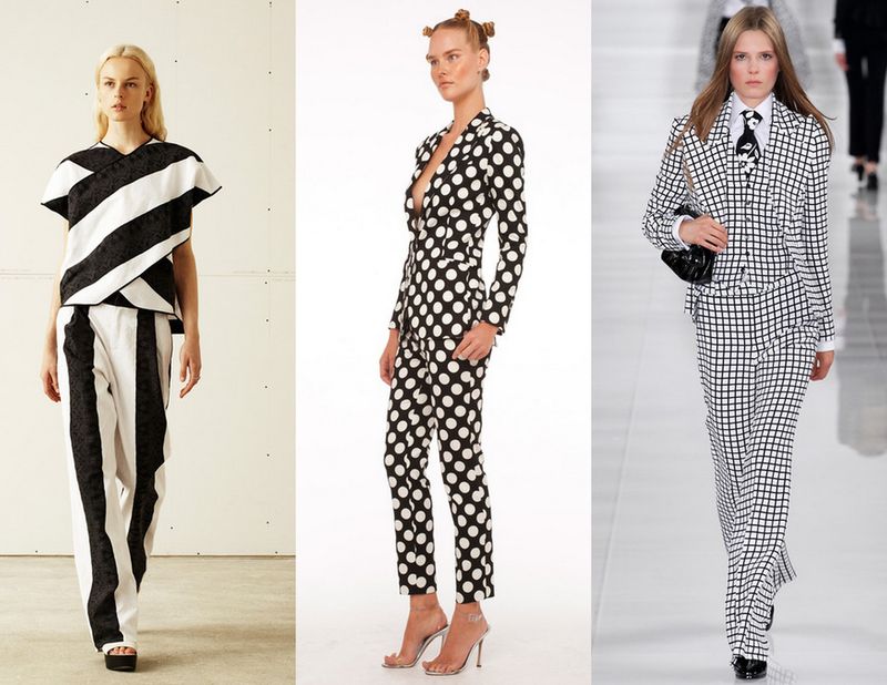 denim on the runway, new york fashion week, spring 2014, black and white