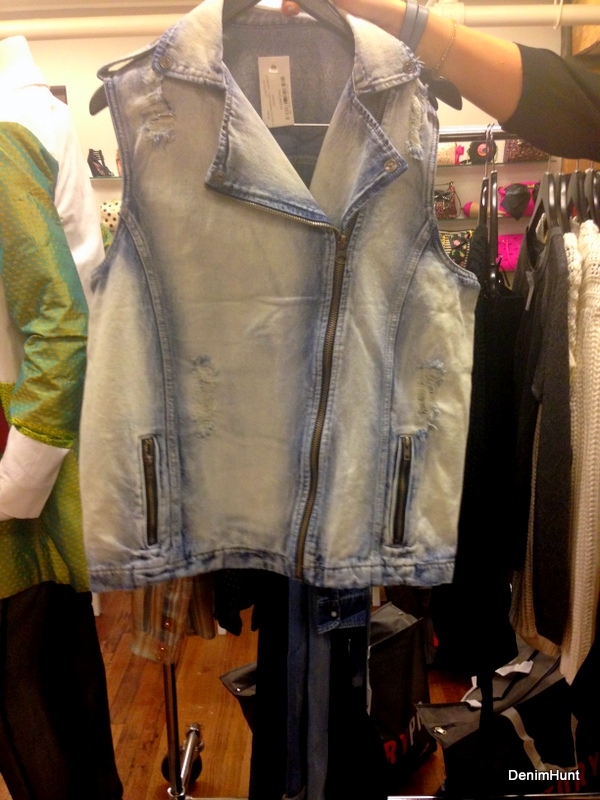 mango, denim vests, jeans, leather bomber jacket spring 2014