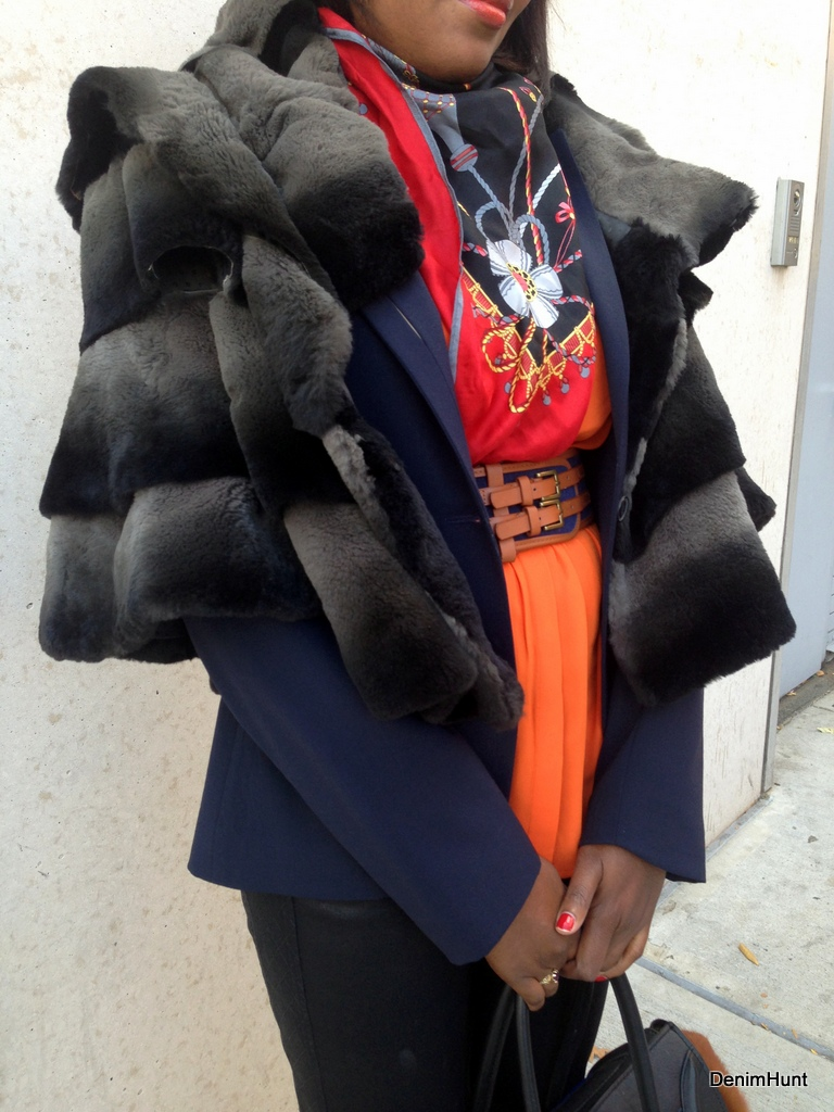 nydj, black coated jeans, celine, valentino, jetsetting jean, syncia, nydj, celine boston bag, valentino rockstuds, christopher whyte fur, george rech, hermes scarf, urban outfitters, street style, jetsetting jean, denimhunters