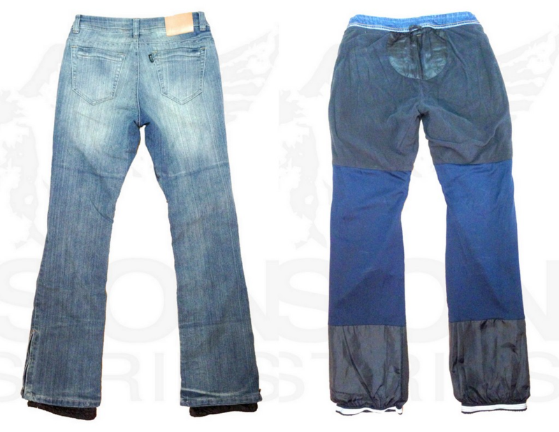 mason industries, snowboarding, jeans, waterproof jeans, winter sports, winter fashions