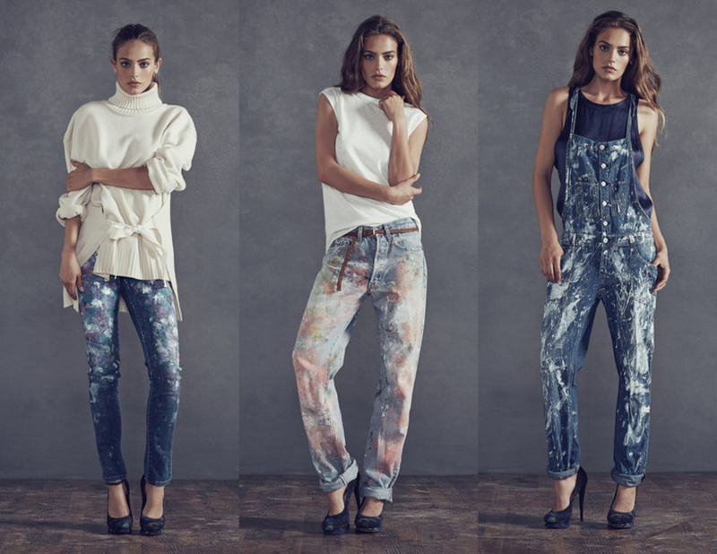 Rialto Jean Project, custom jeans, denim, paint, art therapy, jackson pollack