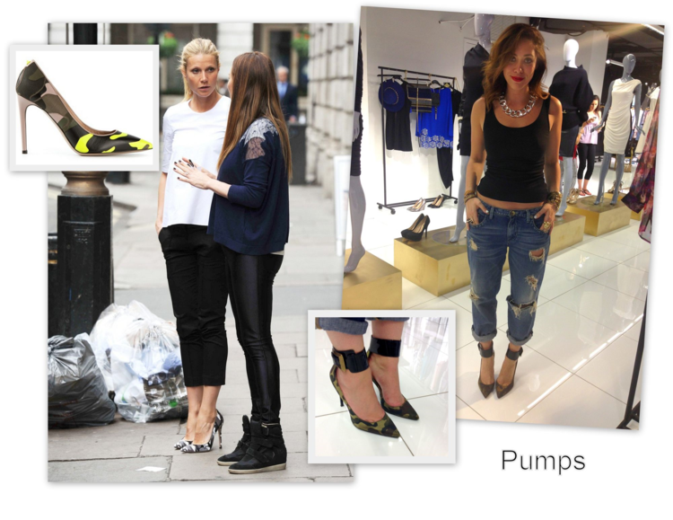 camouflage pumps, spring 2014, guess, manolo blahnik, sam edelman, valentino