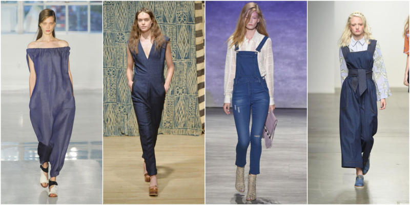 Denim on the Runway, Spring 2015, NY Fashion Week 2014, Jumpers, Dresses, Trench Coats, Denim on Denim, Jeans, Catwalks