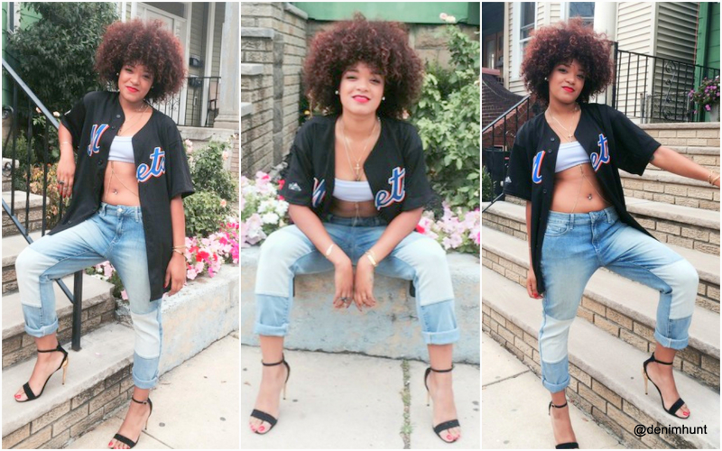 Kat Weltch, NYDJ, Patched Skinny, DIY jeans, best fall jeans, patchwork jeans, color blocking