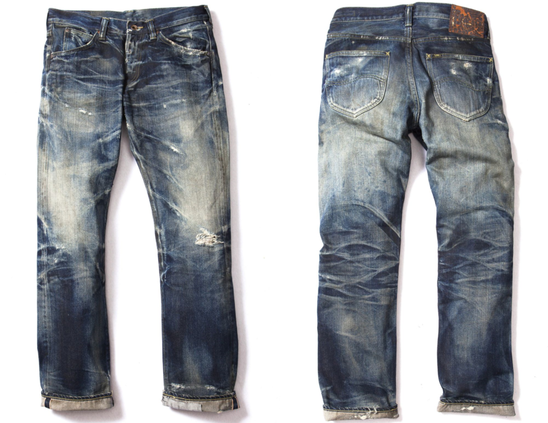 LEE jEANS 125th anniversary donwan harrell mens jeans distressed mens jeans 