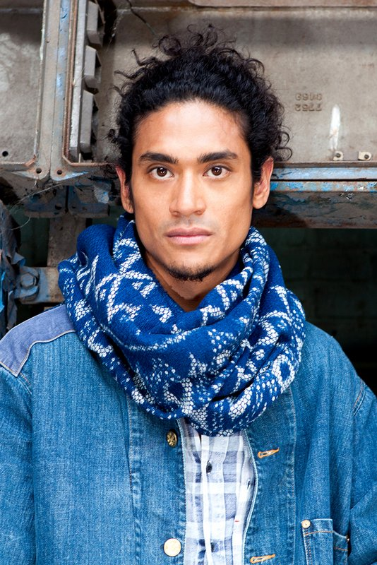 indigo people, denim scarves, scarf, indigo