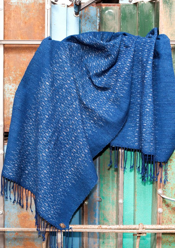 indigo people, denim scarves, scarf, indigo