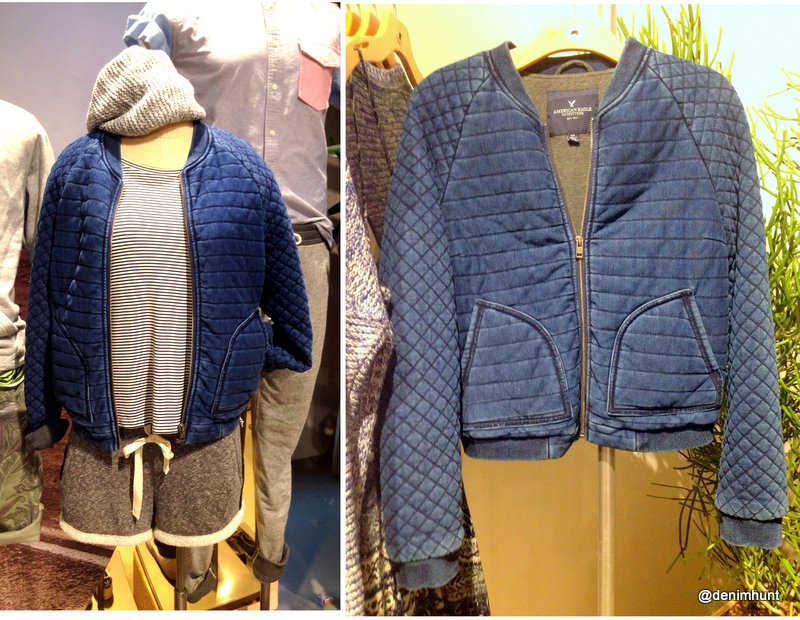 American Eagle, American Eagle Outfitters, denim, jeans, spring 2015, jean jacket, quilted