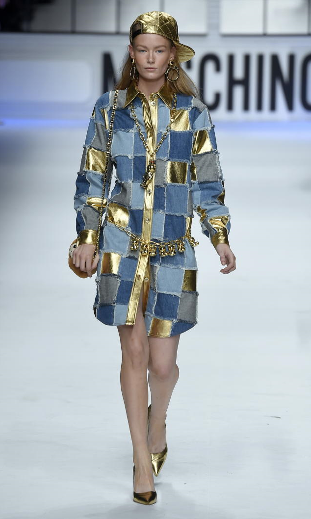 Moschino, Jeremy Scott, Milan Fashion Week, Fall 2015, jeans, denim, fashion week, 