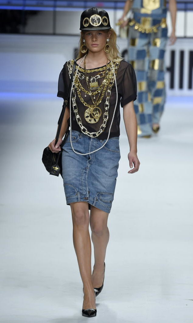 Moschino, Jeremy Scott, Milan Fashion Week, Fall 2015, jeans, denim, fashion week, 