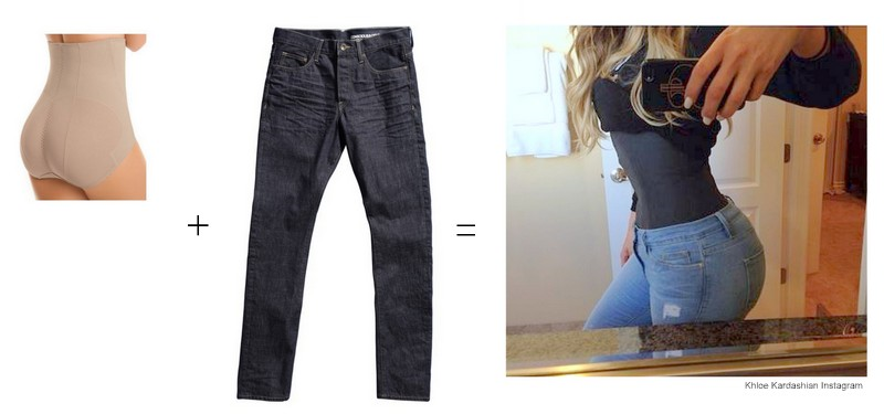 Shapewear, Jeans, Khloe Kardashian, Waist Training, Jeans, Denim