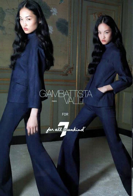 Giambattista Valli, 7 For All Mankind, denim, advertising, spring 2015, best jeans for spring Giambattista Valli, 7 For All Mankind, denim, advertising, spring 2015, best jeans for spring