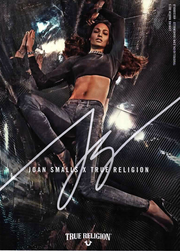 Joan Smalls, True Religion, denim, advertising, spring 2015, best jeans for spring Joan Smalls, True Religion, denim, advertising, spring 2015, best jeans for spring
