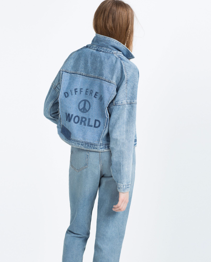 Zara jean jacket from the I am denim collection