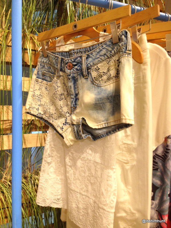 American Eagle, AEO, accessories, jeans, summer 2015, jean shorts, lace