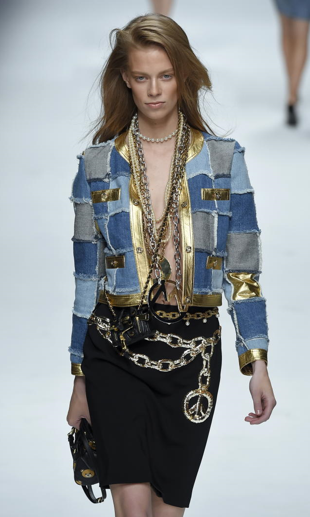 Moschino, Jeremy Scott, Milan Fashion Week, Fall 2015, jeans, denim, fashion week, 