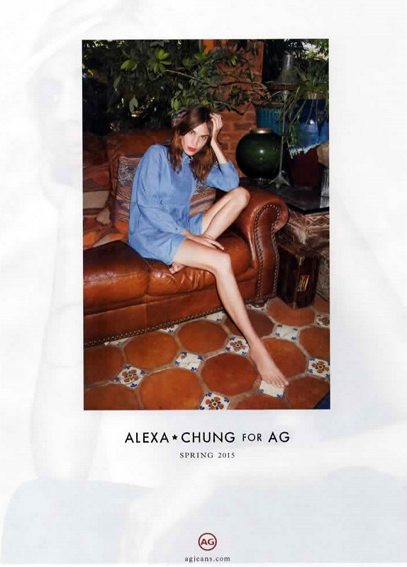 Alexa Chung, AG Jeans, denim, advertising, spring 2015, best jeans for spring Alexa Chung, AG Jeans, denim, advertising, spring 2015, best jeans for spring