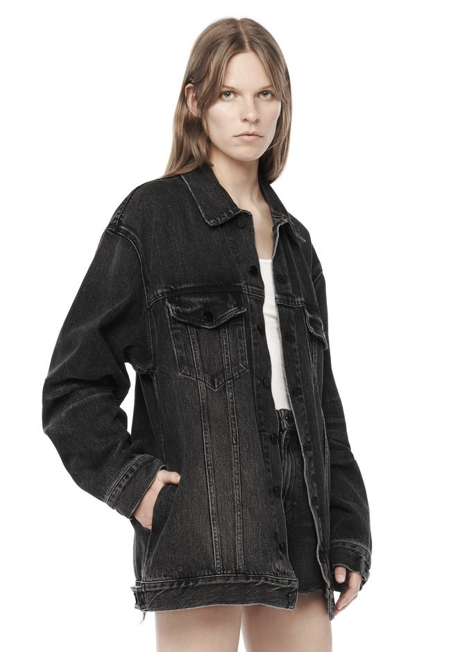 Alexander Wang black denim jacket
