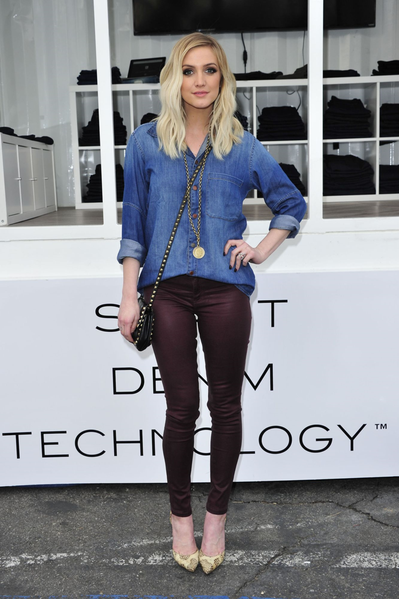 Ashlee Simpson-Ross, Evan Ross, denim on denim, DL1961 jeans