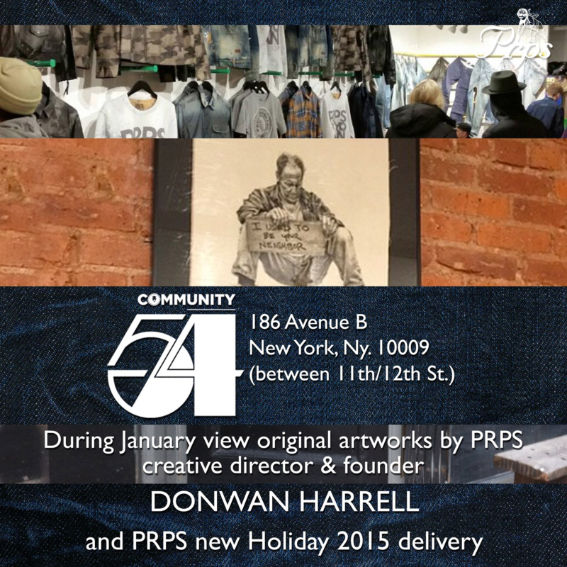 Prps, Donwan Harrell, Community 54, mens jeans, spring 2015