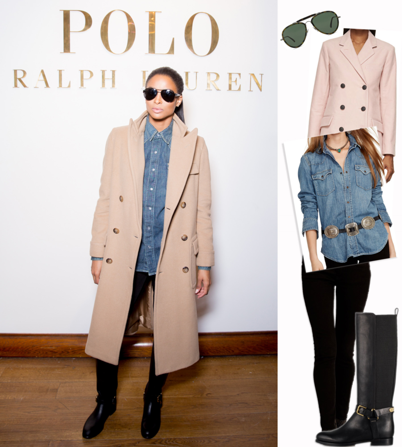 Ciara, celebrity fashion, celebrity style, polo ralph lauren, get her look, ny fashion week, fall 2015