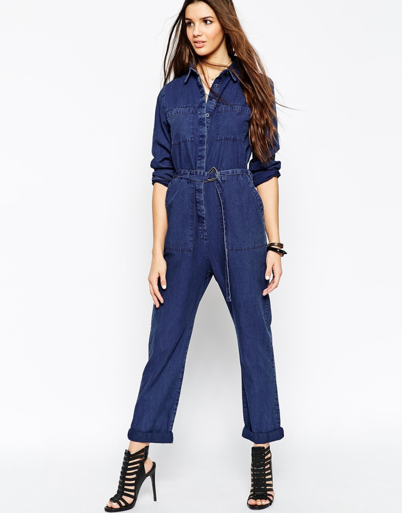 Asos. denim jumpsuit, overalls, fall 2015, nyfw, trends utility boilersuit