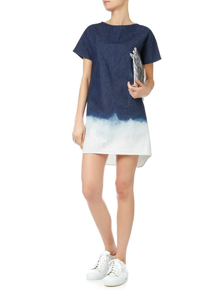 Florence Bridge Blue Denim Tie Dye Jemima jean Dress
